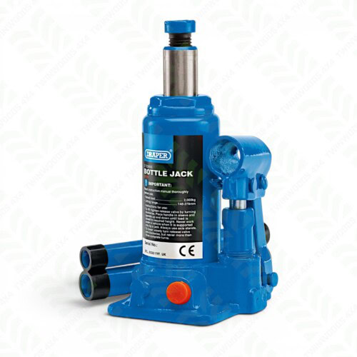 13064 Draper 2 tonne hydraulic bottle jack 148–278mm