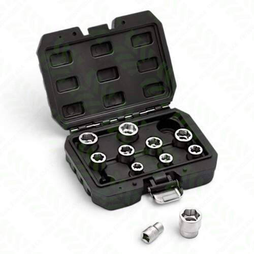 13894 Land Rover damaged bolt extractor socket set Draper
