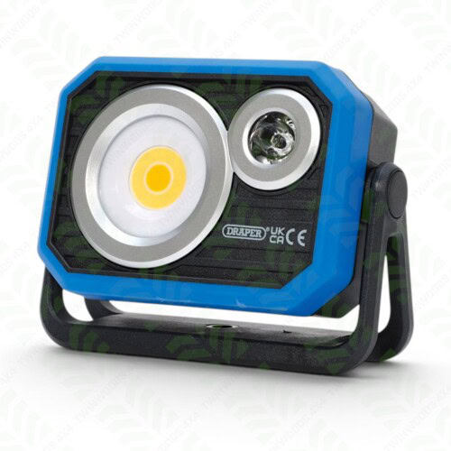 23847 Draper rechargeable LED work light and power bank 1000 lumens