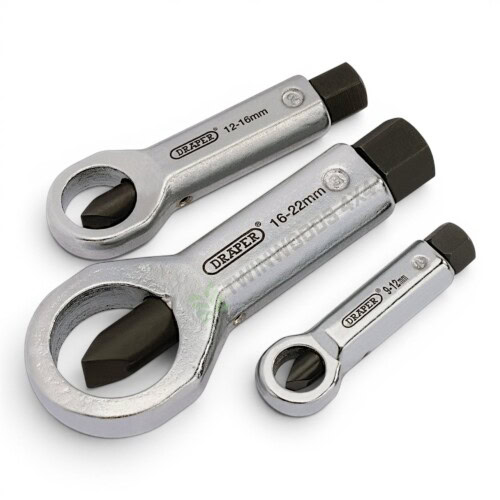 55108 Draper nut splitter set 9-22mm 3 piece