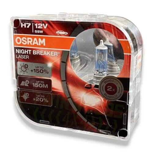 64210NL-HCB Land Rover H7 headlight bulb pair Osram Night Breaker Laser