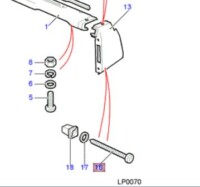 Defender Dash End Panel Screw AB610124L
