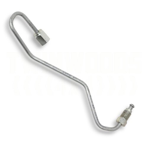 ANR2947 Defender front caliper metal brake pipe LH