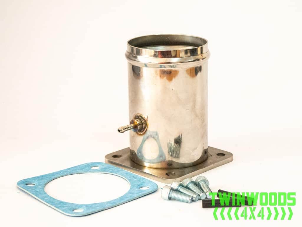 Defender Discovery 2 TD5 stainless EGR bypass kit with boost gauge fitting Defender Discovery 2 TD5 stainless EGR bypass kit with boost gauge fitting