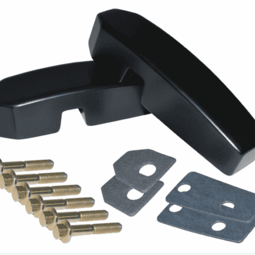 Black Aluminium Windscreen Bracket (Pair) DA1142B