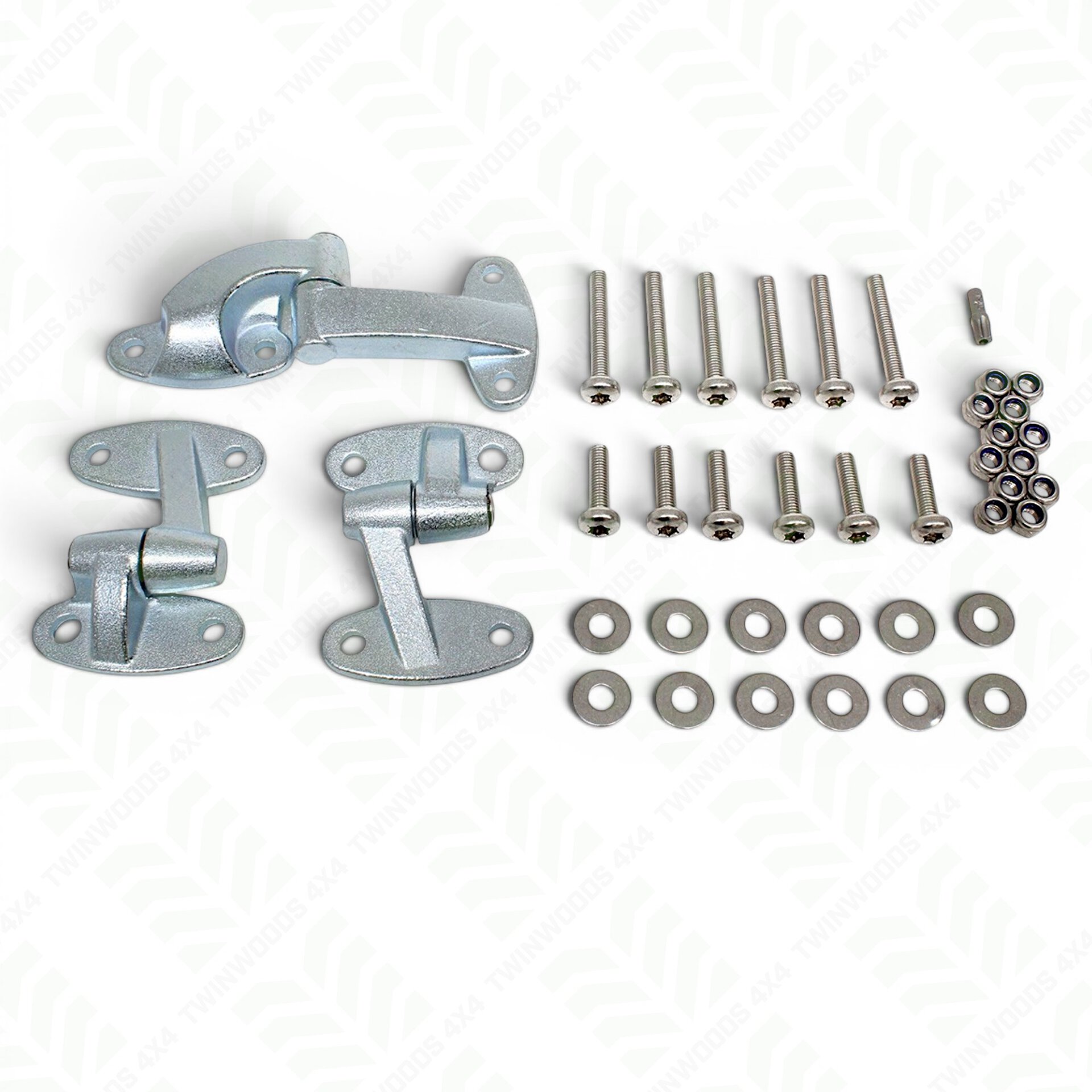 DA1240SS Defender rear door hinge kit stainless fixings DA1240SS Defender rear door hinge kit stainless fixings