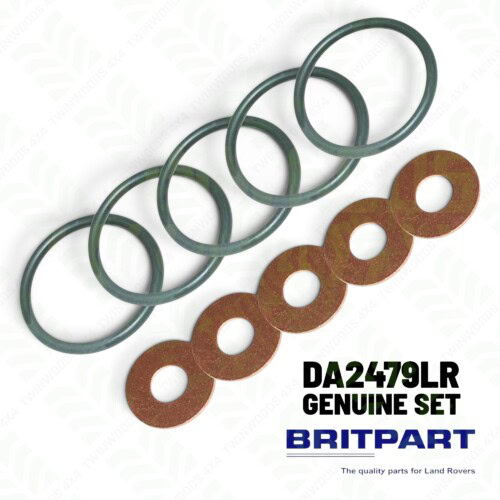 DA2479LR Defender Discovery 2 TD5 injector washer O-ring kit Britpart Genuine Set