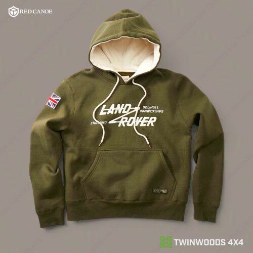 DA5866 Land Rover Bronze Green hoodie Red Canoe
