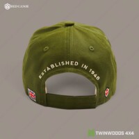 DA5872 Land Rover Bronze Green appliqué cap Red Canoe