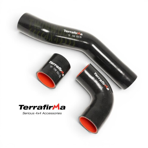 Defender 300TDI Silicone Intercooler Turbo Hose Kit – Black TF736