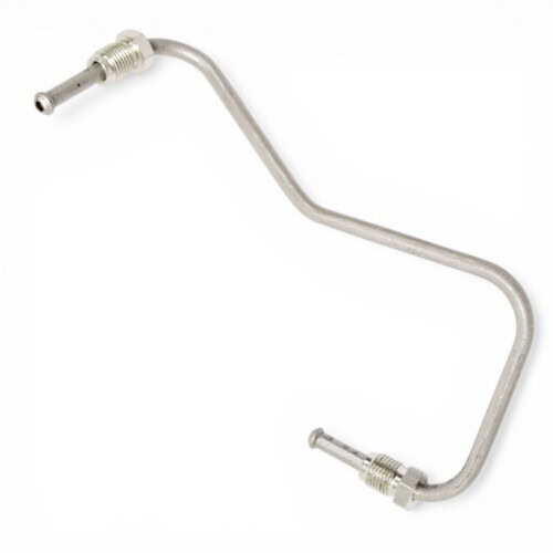 SGB501790 Defender front caliper metal brake pipe LH male fittings