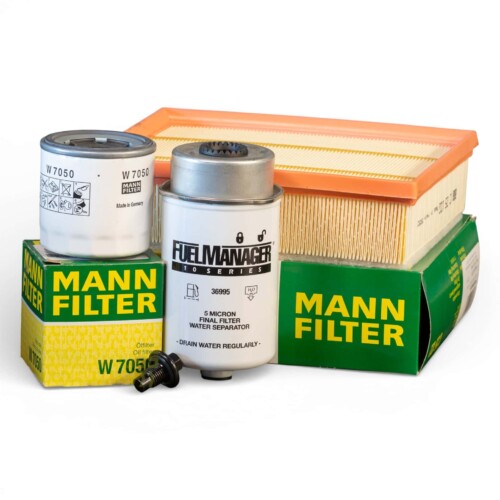 Defender Puma 2.2 TDCI service kit spin-on oil filter MANN Stanadyne