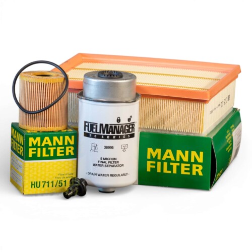 Defender Puma 2.4 TDCI service kit paper oil filter MANN Stanadyne
