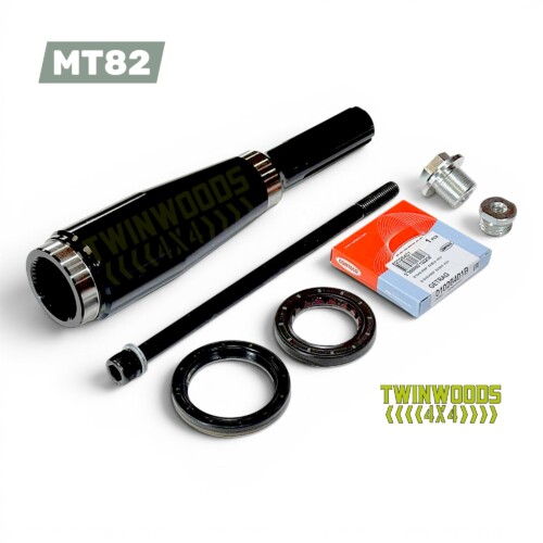 Defender TDCI MT82 one-piece output shaft kit with Corteco seals and fittings