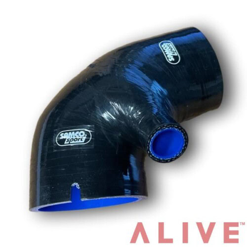 Alive Tuning Samco Silicone Defender TD5 Turbo Inlet Hose with Breather Fitting – Lifetime Warranty