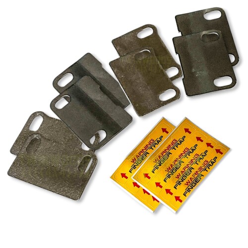 Defender door hinge security plates 4 door kit