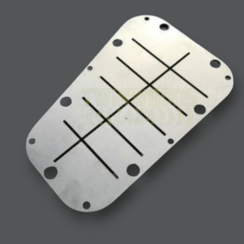 Defender wingtop bonnet release cable guard stainless steel