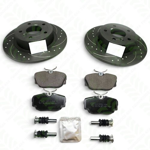 Discovery 2 POWERspec rear brake kit with discs pads and fittings