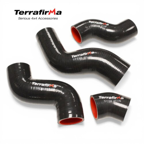 TF739 Discovery 2 Td5 silicone intercooler hose set Terrafirma black