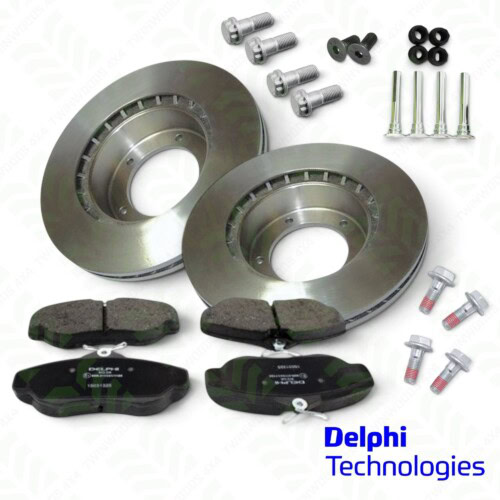 Discovery 2 front Delphi brake kit with vented discs and pads