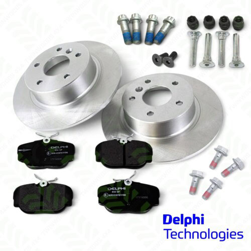 Discovery 2 rear Delphi brake kit with solid discs and pads