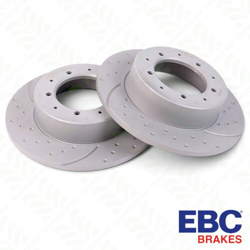 GD416 Defender 90 rear brake discs EBC Turbo Groove
