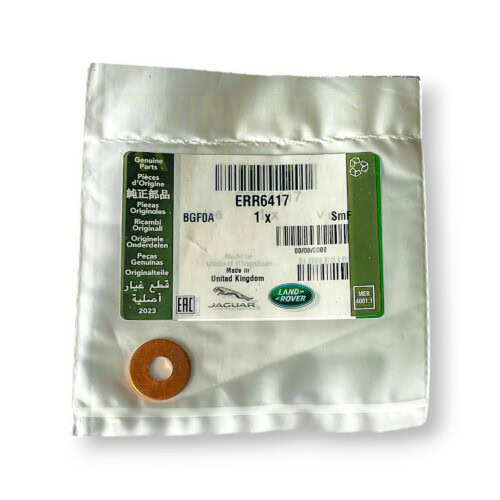 Genuine Td5 injector washer ERR6417 in genuine Land Rover bag