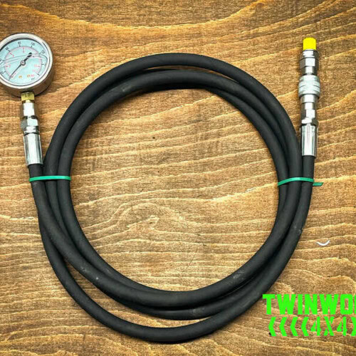 TD5 fuel pressure test kit with pressure gauge and hose for Land Rover Discovery 2 and Defender Td5
