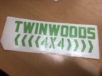 Twinwoods 4x4 Vinyl Sticker - Image 2