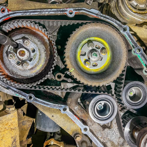 Dayco 300TDI Timing Belt Kit fitted to a Defender 90 by Twinwoods 4x4