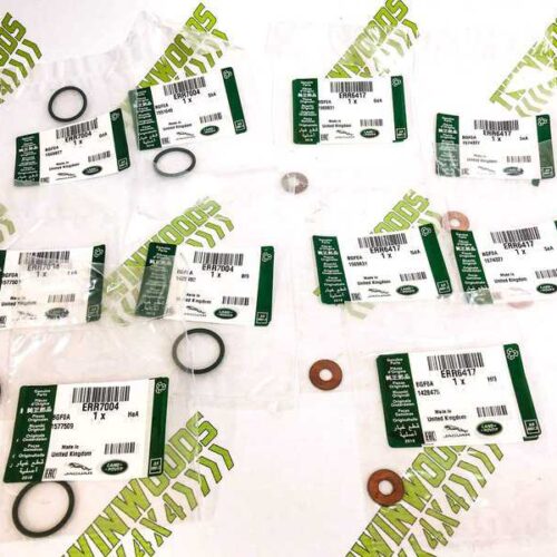 Genuine Land Rover Td5 injector seal kit JLR packaged with copper washers and O-rings