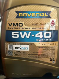 Ravenol VMO 5w40 Engine Oil - 5L [505.01] Td5 Engine Oil