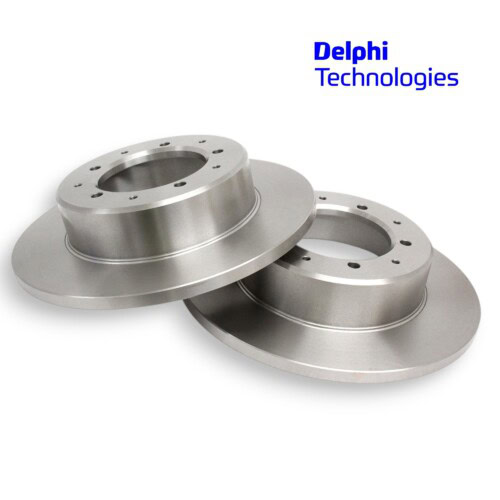LR017953G Defender 90 Discovery 1 Range Rover Classic rear solid brake discs Delphi 615123489G