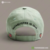 Land Rover Grasmere Green cap Red Canoe rear