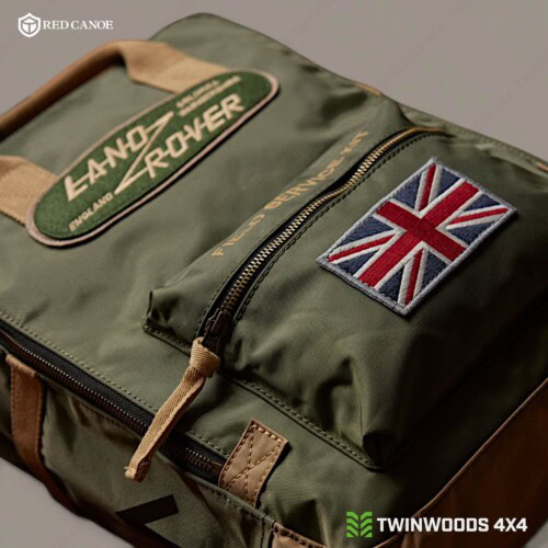 Land Rover Heritage Field Backpack Red Canoe khaki close