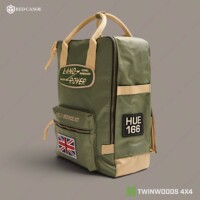 Land Rover Heritage Field Backpack Red Canoe khaki side 1