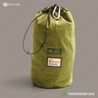 Land Rover Ripstop Bag Red Canoe olive cotton heritage bag rear