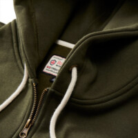 Red Canoe Land Rover Full Zip Hoody Bronze Green