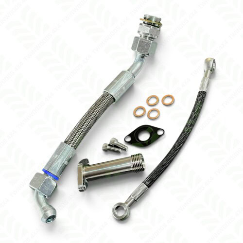 PNP101280 PNH101840 TD5 stainless turbo oil feed and drain pipe upgrade kit