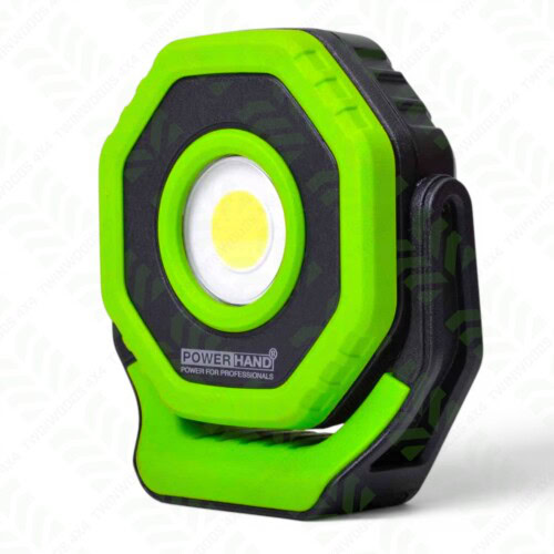 POWERHAND 700 lumen rechargeable Land Rover workshop flood light green