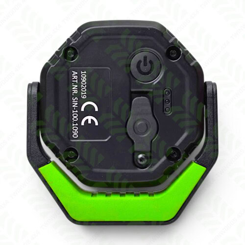 POWERHAND 700 lumen rechargeable Land Rover workshop flood light green - back side