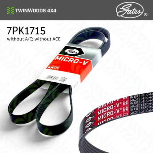 PQS101490G Gates Micro-V TD5 auxiliary drive belt 7PK1715