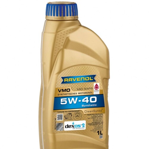 1 litre bottle of Ravenol VMO 5W40 engine oil VW 505.01 approved