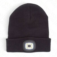 Rechargeable LED beanie hat with 120 lumen SMD light