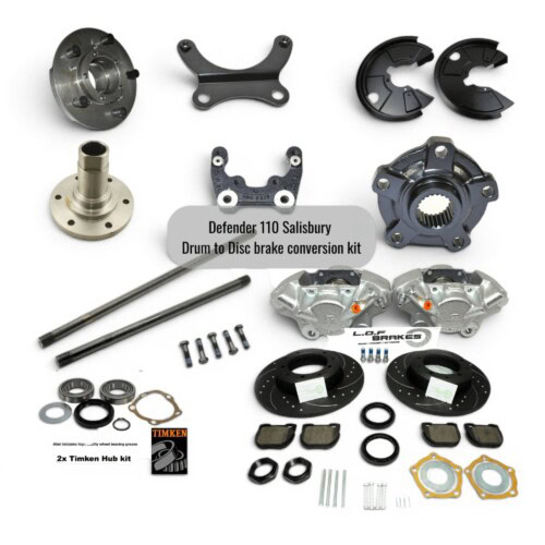Salisbury 110 130 rear drum to disc brake conversion kit LOF POWERspec