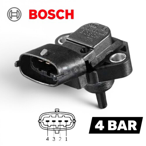 TD5 4 Bar Manifold Pressure MAP Sensor (Genuine Bosch) - Defender & Discovery 2