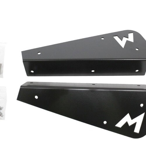 Defender 90 Black Stainless Rear Mud Flap Brackets TF3011B