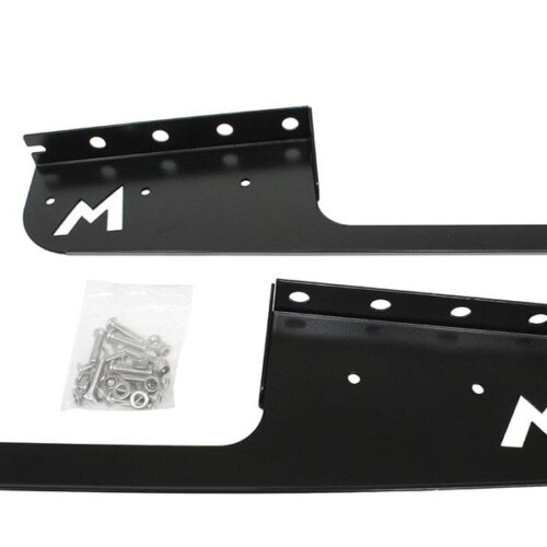 Defender 110/130 Black Stainless Rear Mud Flap Brackets TF3012B