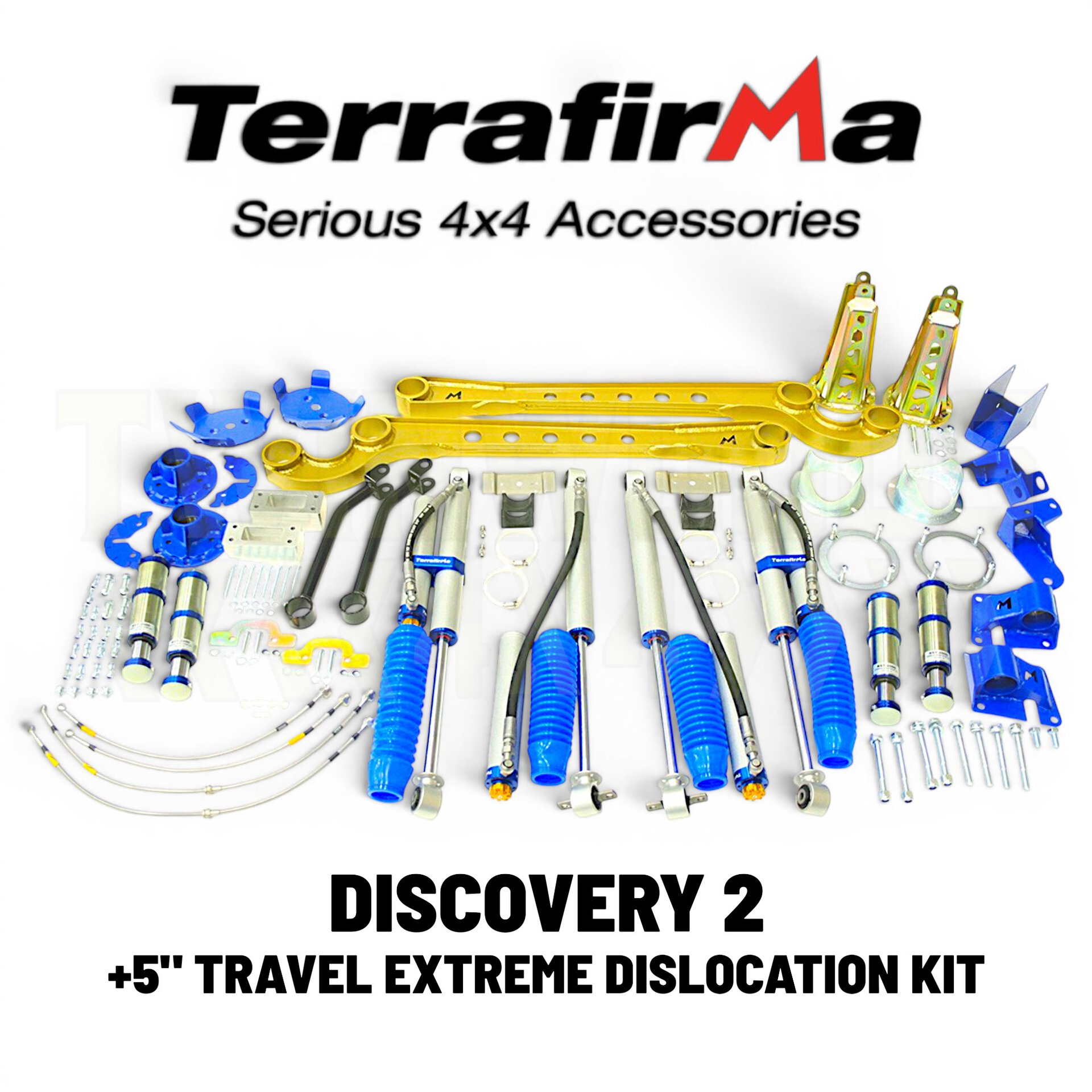 TF585 Discovery 2 +5 inch travel extreme dislocation kit Terrafirma TF585 Discovery 2 +5 inch travel extreme dislocation kit Terrafirma