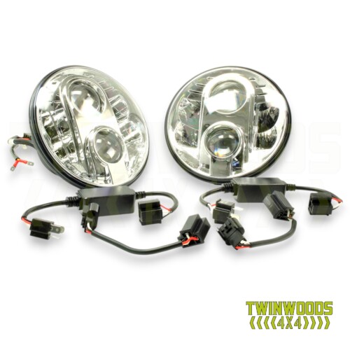 TF710 Defender 7 inch LED headlight kit RHD pair